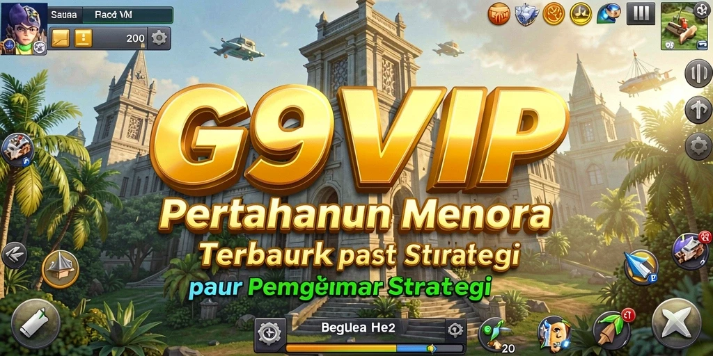 Tangkapan layar gameplay G9VIP yang menarik dan menantang di Tower Defense.