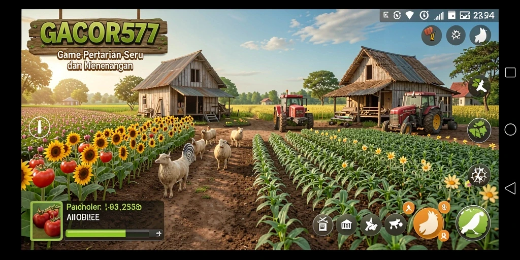 Screenshot GACOR577 menunjukkan aktivitas bertani yang menarik dan interaktif.