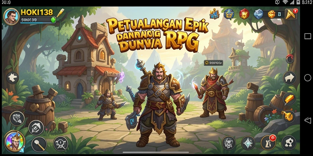 Tangkapan layar HOKI138 menunjukkan momen aksi seru dalam dunia RPG.