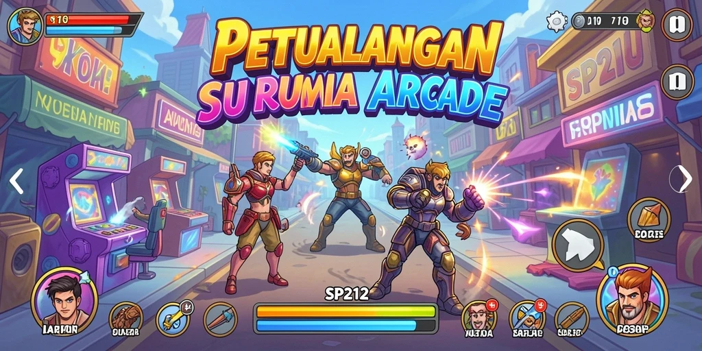 Screenshot gameplay SP212 menampilkan aksi seru dan grafis yang memukau.