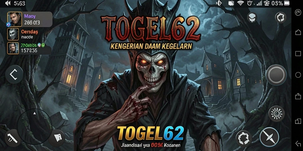 Tampilan gameplay TOGEL62 yang menegangkan dan penuh kegelapan.