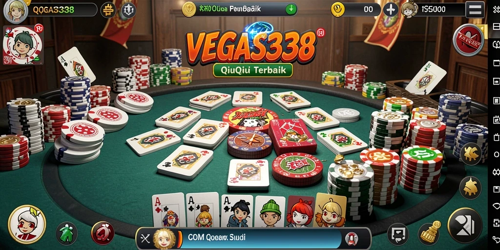 Tampilan menarik saat bermain QiuQiu di VEGAS338.