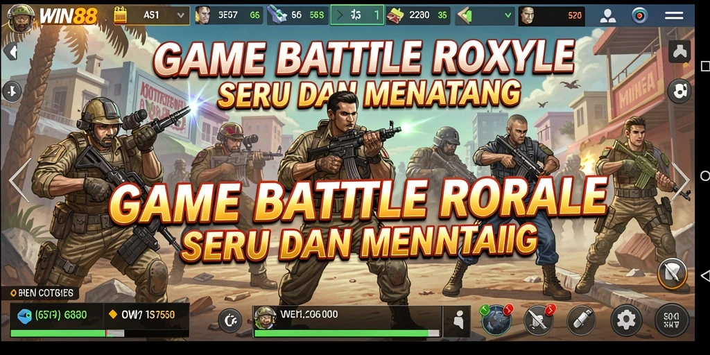 Screenshot gameplay WIN88 yang menampilkan aksi seru Battle Royale.